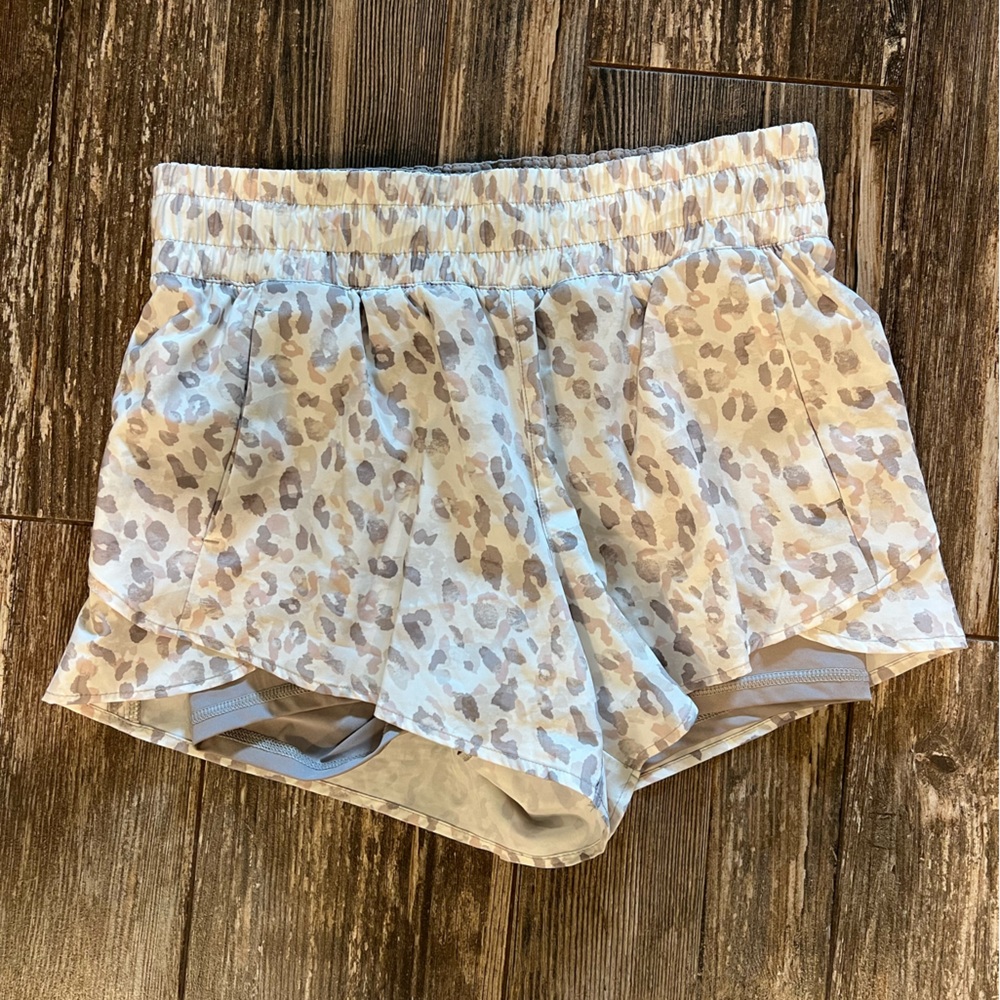 Avia 2 in 1 Athletic Shorts Leopard Print